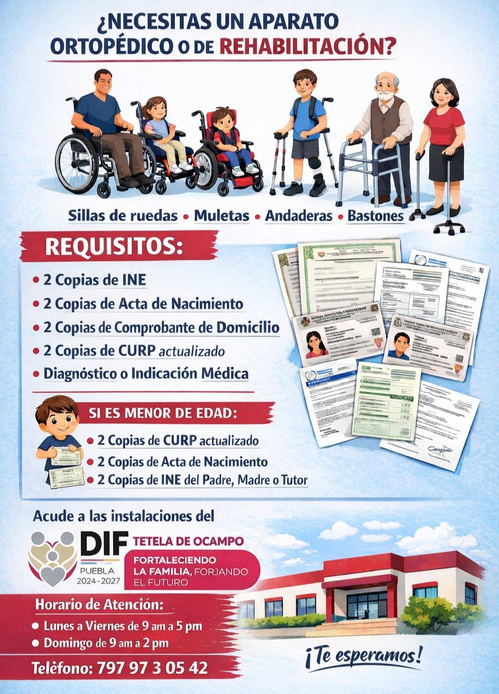 ¿Necesitas algún aparato ortopédico o rehabilitatorio?