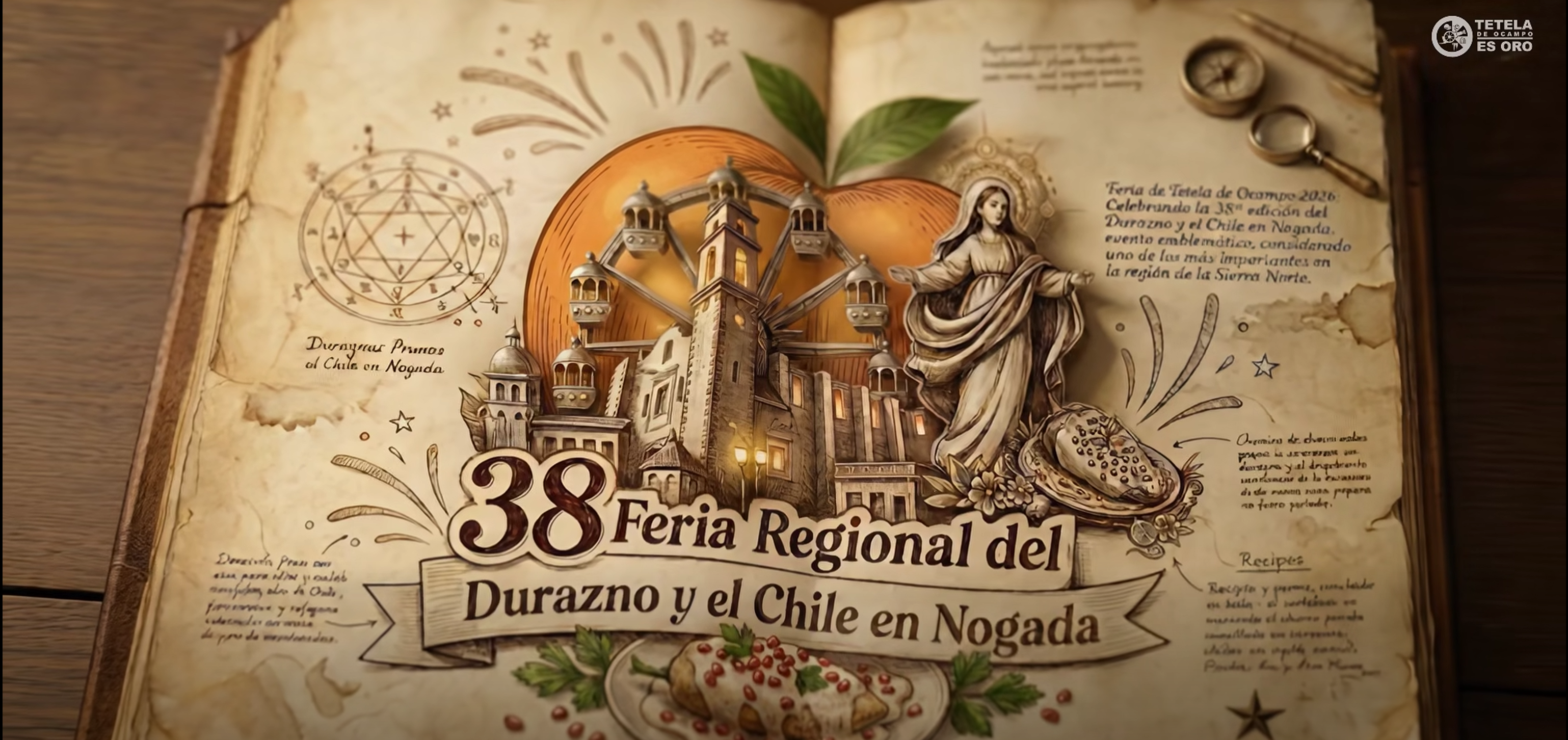 ¡La espera terminó! La 38.ª Feria Regional del Durazno y el Chile en Nogada ya llegó.